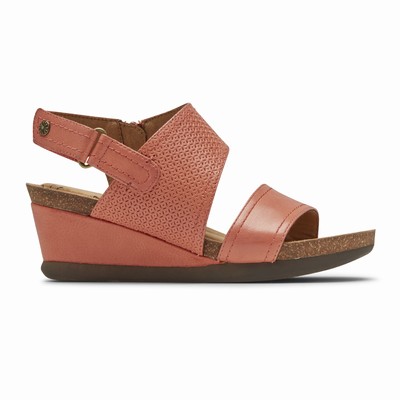 Rockport Cobb Hill Shona Slingback Wedges Damen Rot QPO-578126